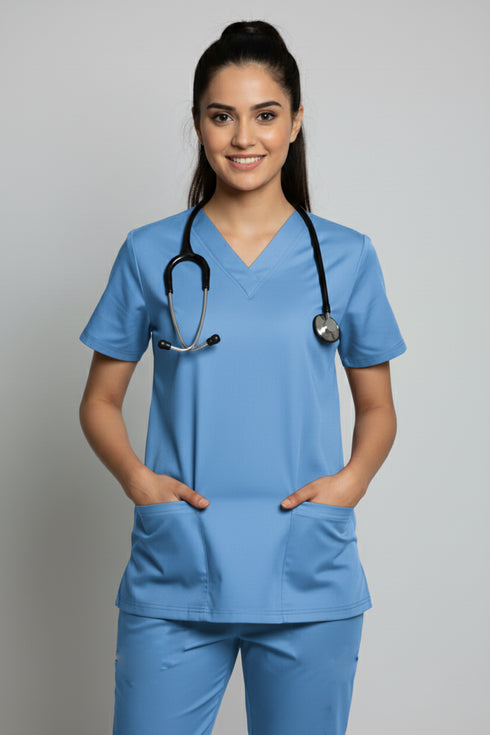 Women's 2-Pocket V-Neck Scrub